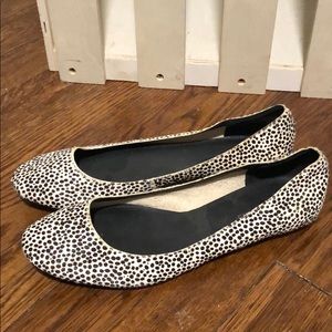 Seven for all mankind animal hair flats